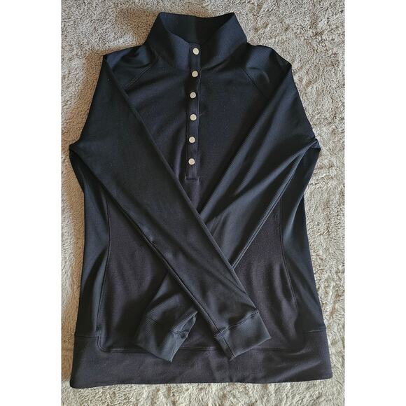 EPNY Long Sleeve Snap Pullover Black, Golf, Pickleball, Sports Sz S, NEW - Picture 1 of 11